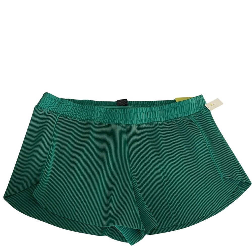 All in Motion Green Pleated‎ Women's Athletic Shorts XL NWT